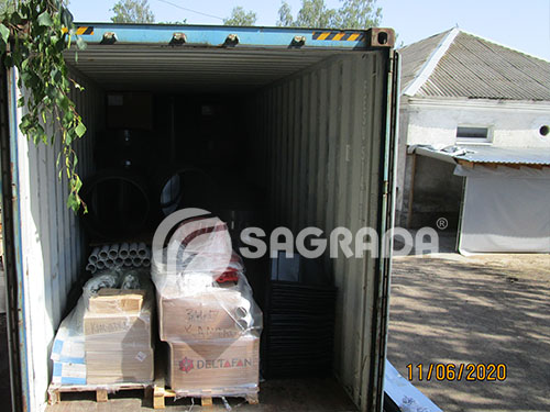 Доставка оборудования в контейнерах со склада SAGRADA